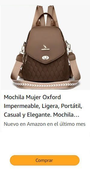 mochila mujer antirrobo